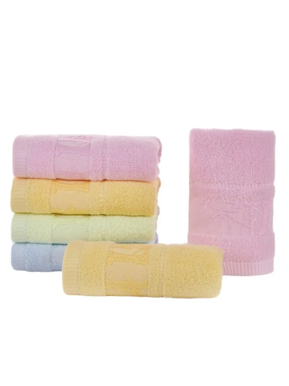 4 PCS Towels Premium Bamboo Fiber Bathroom Luxury Hand Face Towel Sets Hotel
